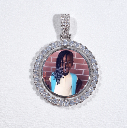 3D Spinning 2-Faced Custom Picture Pendant