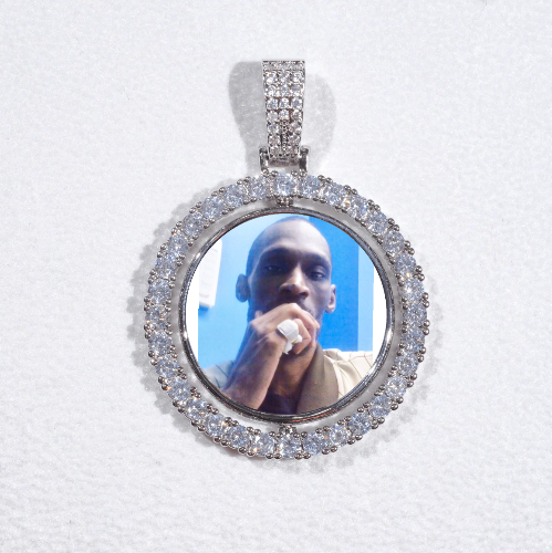 3D Spinning 2-Faced Custom Picture Pendant