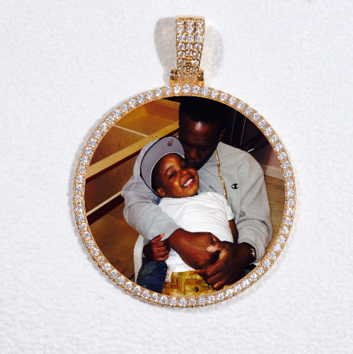 MEDIUM 3D CIRCLE CUSTOM PICTURE PENDANT