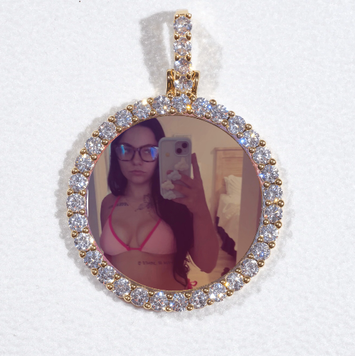 3D CIRCLE CUSTOM PICTURE PENDANT SMALL SIZE