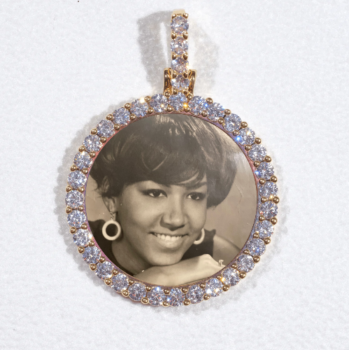 3D CIRCLE CUSTOM PICTURE PENDANT SMALL SIZE