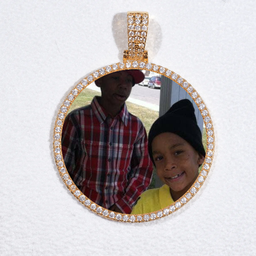 MEDIUM 3D CIRCLE CUSTOM PICTURE PENDANT