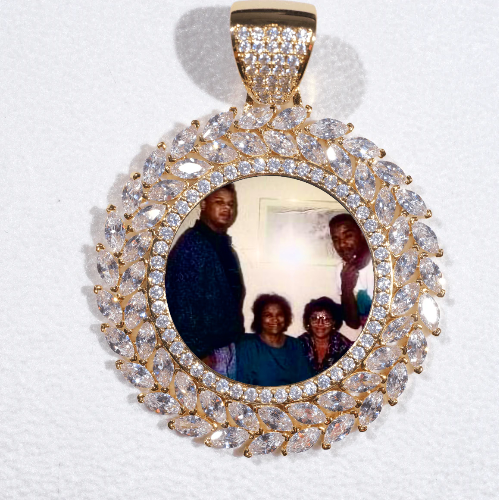 Large 3D Wheat Ear Custom Picture Pendant