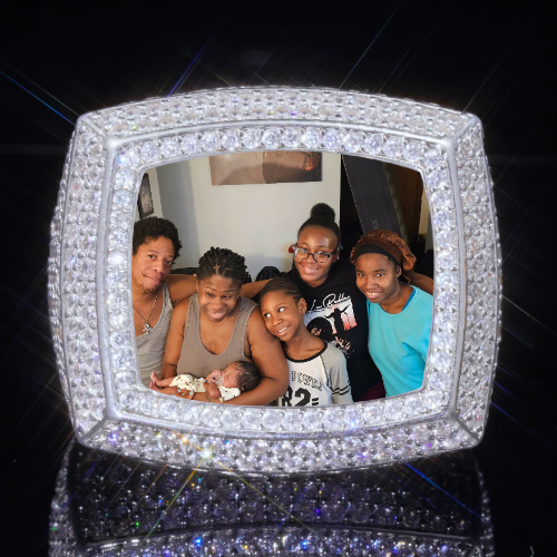 3D CUSTOM PICTURE ICED RING