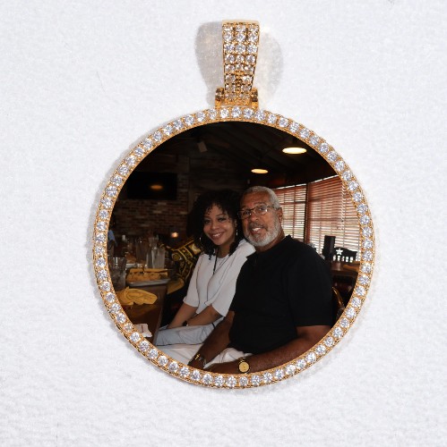 MEDIUM 3D CIRCLE CUSTOM PICTURE PENDANT