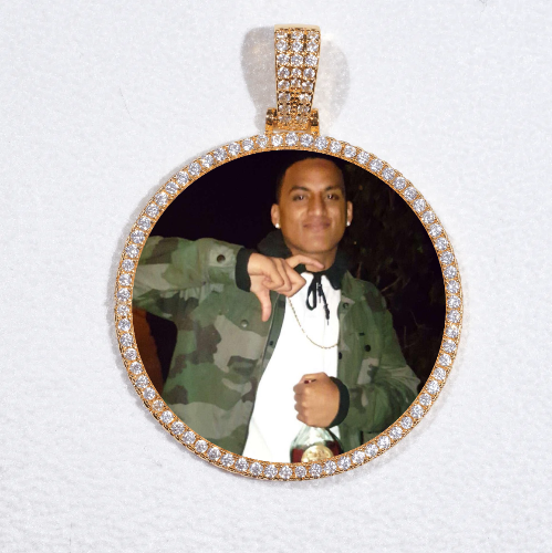 MEDIUM 3D CIRCLE CUSTOM PICTURE PENDANT