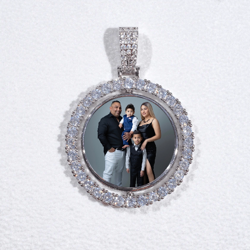 3D Spinning 2-Faced Custom Picture Pendant