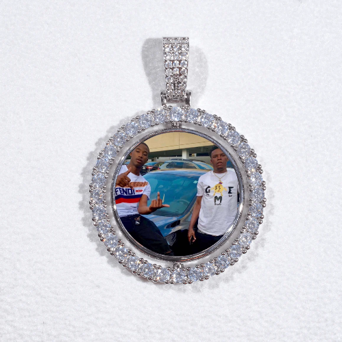 3D Spinning 2-Faced Custom Picture Pendant