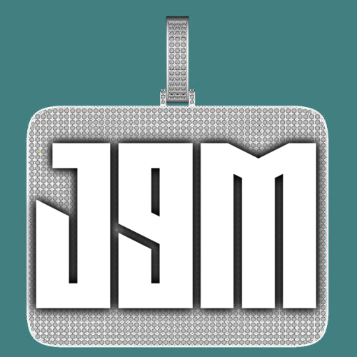CUSTOM LETTER NECKLACE 3D BIG SQUARE