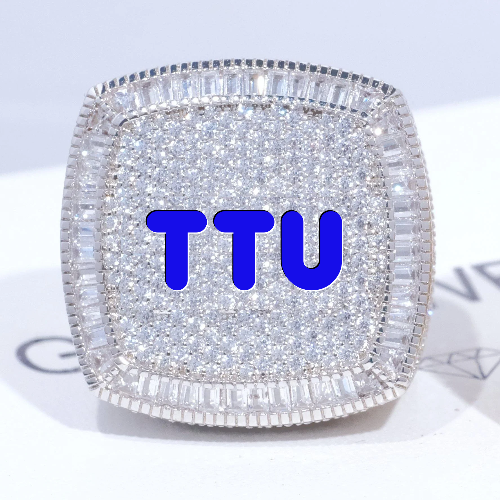 CUSTOM LETTER 3D ICED RING