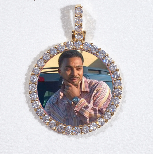3D CIRCLE CUSTOM PICTURE PENDANT SMALL SIZE