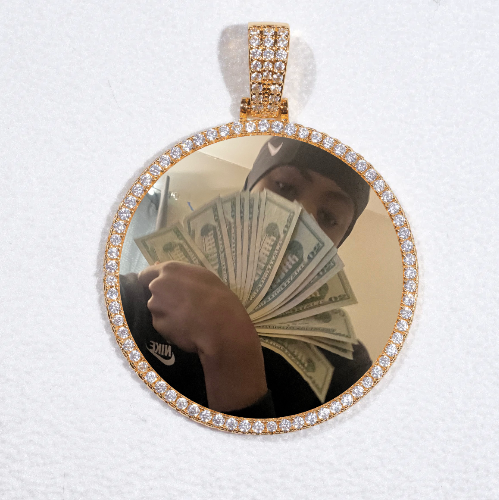 MEDIUM 3D CIRCLE CUSTOM PICTURE PENDANT