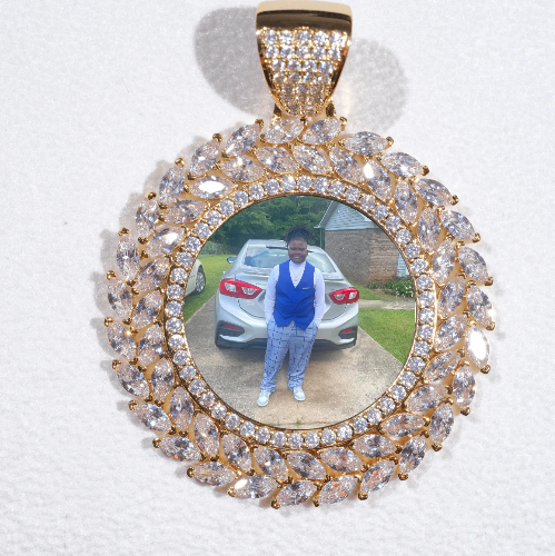 Large 3D Wheat Ear Custom Picture Pendant