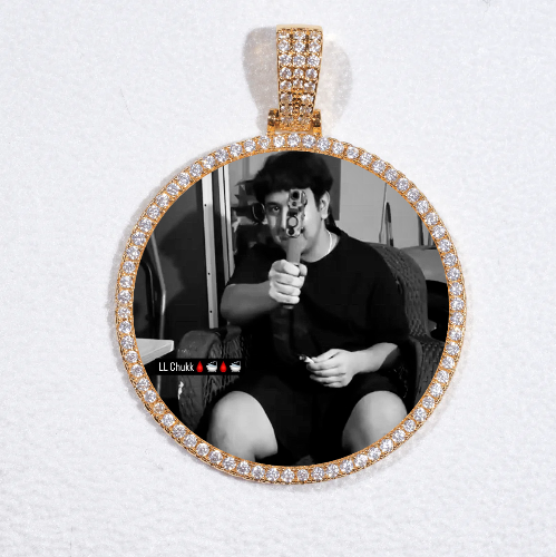 MEDIUM 3D CIRCLE CUSTOM PICTURE PENDANT
