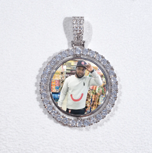 3D Spinning 2-Faced Custom Picture Pendant