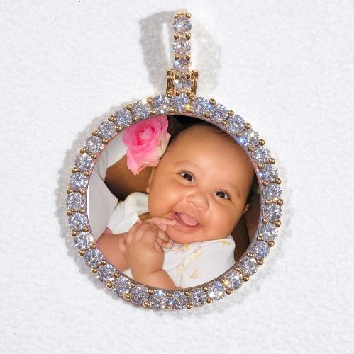 3D CIRCLE CUSTOM PICTURE PENDANT SMALL SIZE