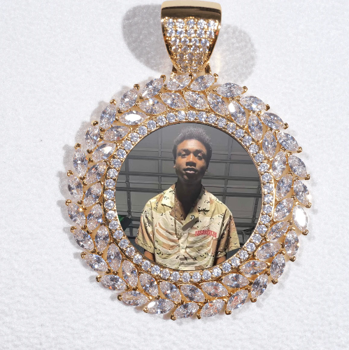 Large 3D Wheat Ear Custom Picture Pendant