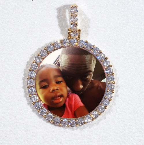 3D CIRCLE CUSTOM PICTURE PENDANT SMALL SIZE