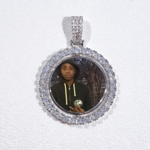3D Spinning 2-Faced Custom Picture Pendant