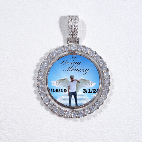 3D Spinning 2-Faced Custom Picture Pendant