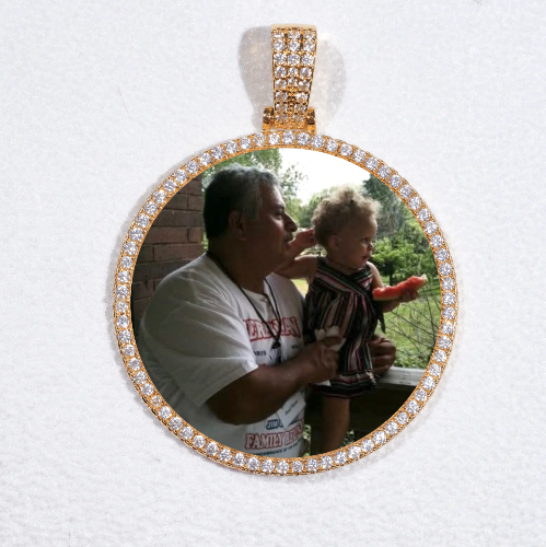 MEDIUM 3D CIRCLE CUSTOM PICTURE PENDANT