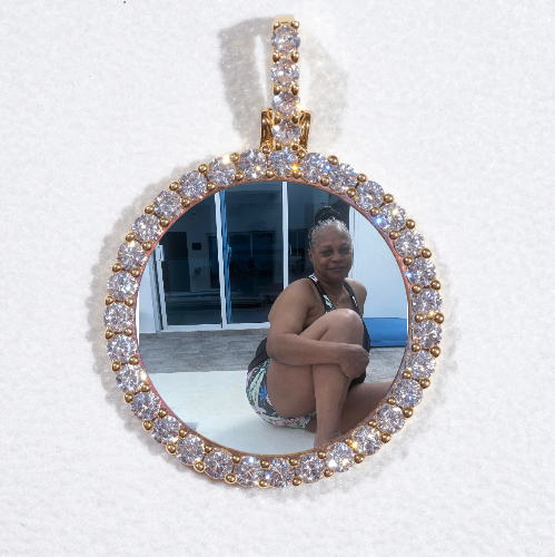 3D CIRCLE CUSTOM PICTURE PENDANT SMALL SIZE