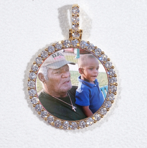 3D CIRCLE CUSTOM PICTURE PENDANT SMALL SIZE