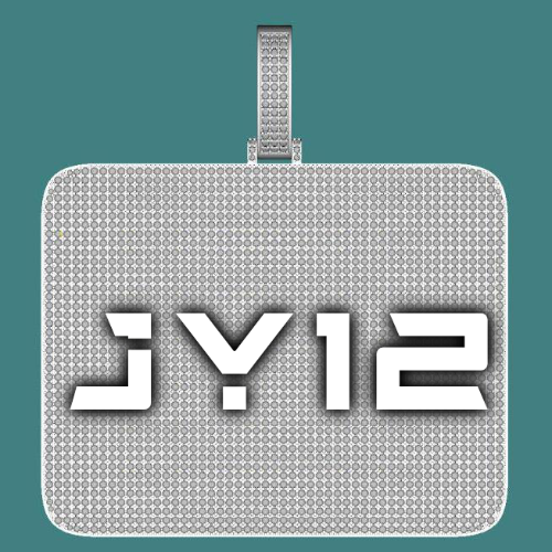 CUSTOM LETTER NECKLACE 3D BIG SQUARE