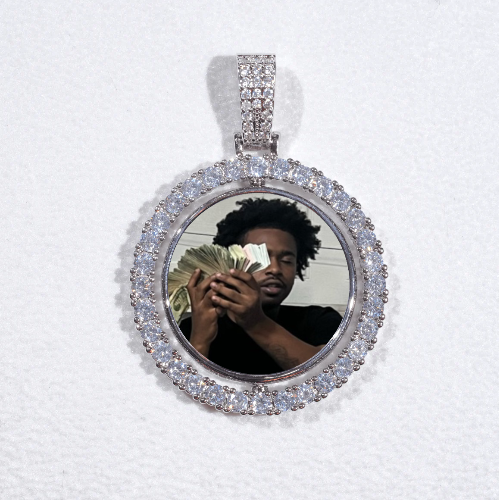 3D Spinning 2-Faced Custom Picture Pendant