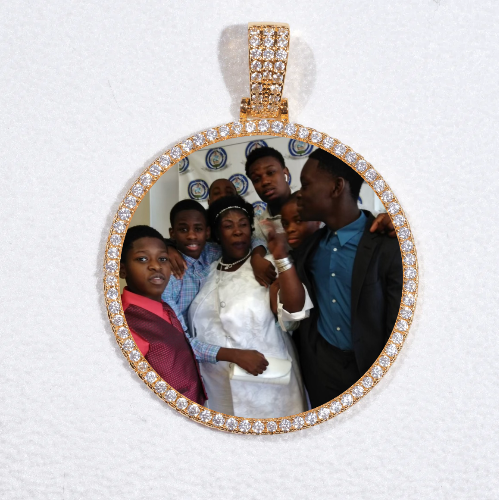 MEDIUM 3D CIRCLE CUSTOM PICTURE PENDANT