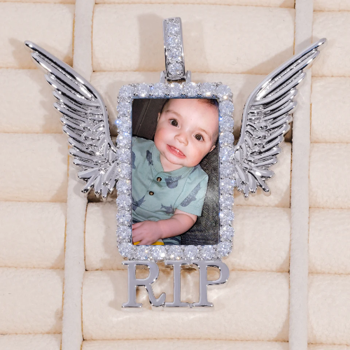 RIP WING 3D CUSTOM PICTURE PENDANT