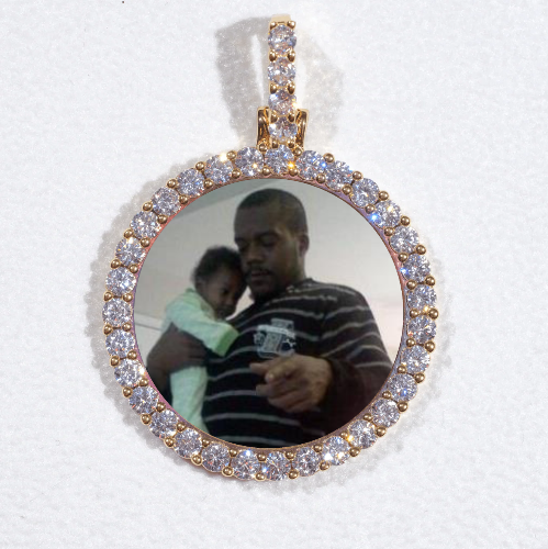 3D CIRCLE CUSTOM PICTURE PENDANT SMALL SIZE