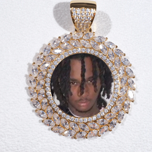 Large 3D Wheat Ear Custom Picture Pendant