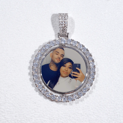 3D Spinning 2-Faced Custom Picture Pendant