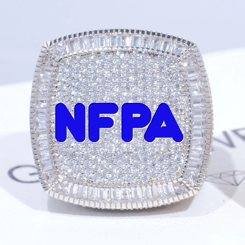 CUSTOM LETTER 3D ICED RING