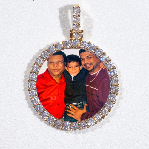 3D CIRCLE CUSTOM PICTURE PENDANT SMALL SIZE