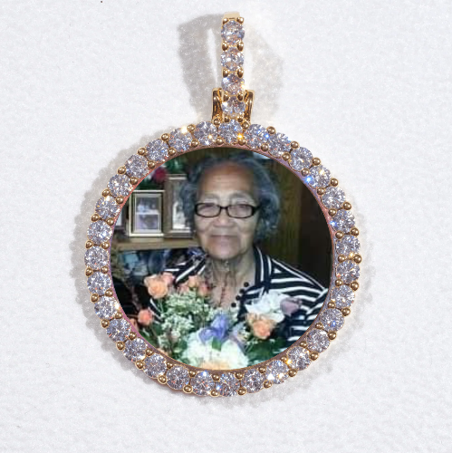 3D CIRCLE CUSTOM PICTURE PENDANT SMALL SIZE