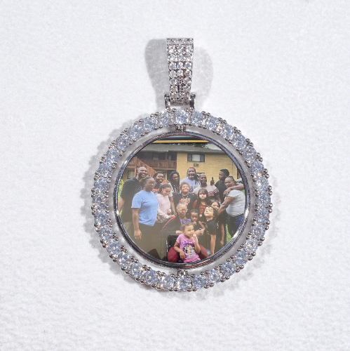 3D Spinning 2-Faced Custom Picture Pendant