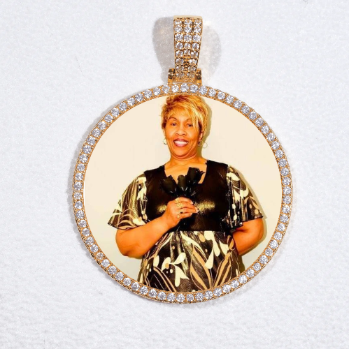 MEDIUM 3D CIRCLE CUSTOM PICTURE PENDANT