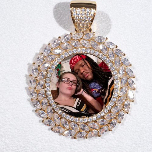 Large 3D Wheat Ear Custom Picture Pendant