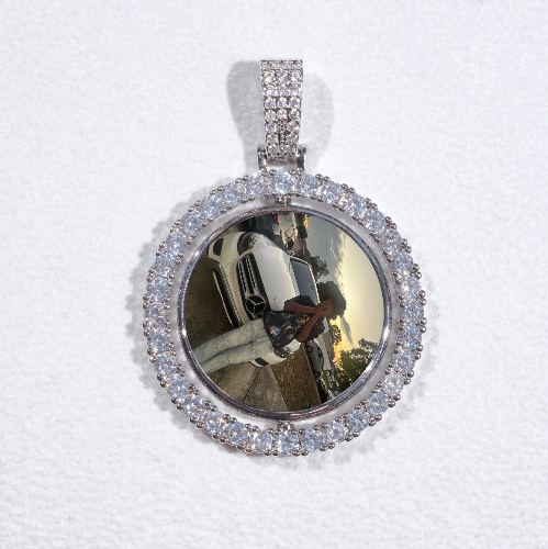3D Spinning 2-Faced Custom Picture Pendant