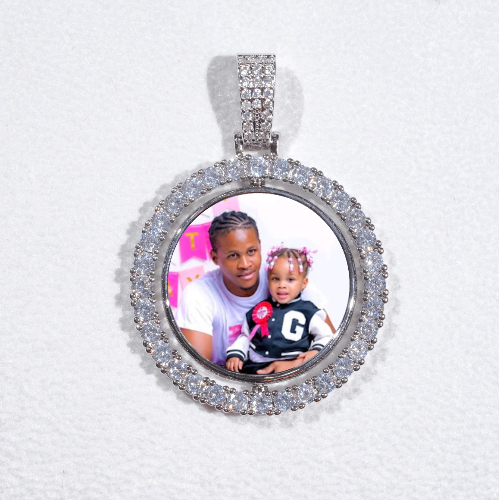 3D Spinning 2-Faced Custom Picture Pendant