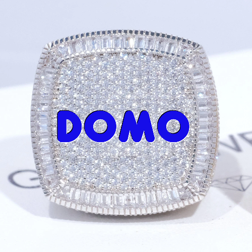 CUSTOM LETTER 3D ICED RING