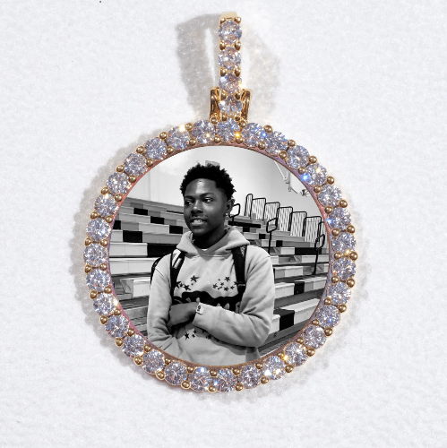 3D CIRCLE CUSTOM PICTURE PENDANT SMALL SIZE