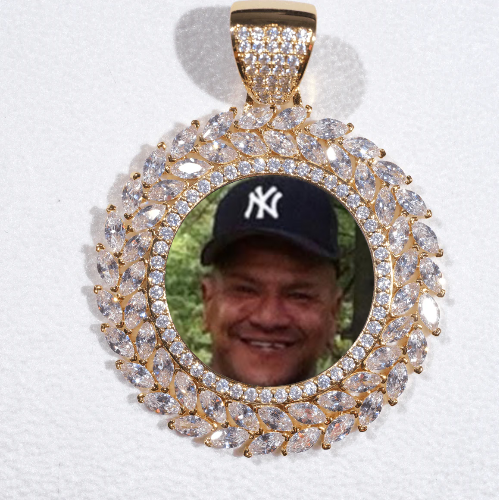 Large 3D Wheat Ear Custom Picture Pendant