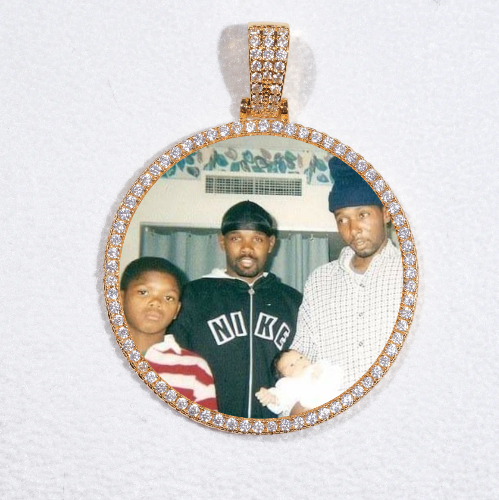 MEDIUM 3D CIRCLE CUSTOM PICTURE PENDANT