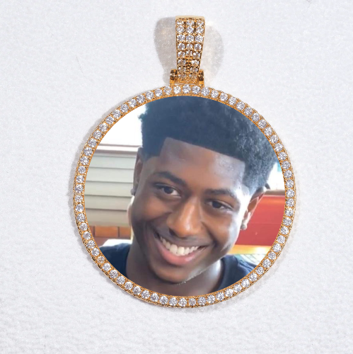 MEDIUM 3D CIRCLE CUSTOM PICTURE PENDANT