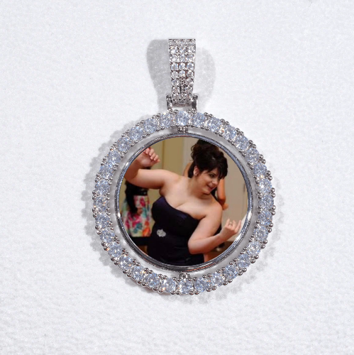3D Spinning 2-Faced Custom Picture Pendant