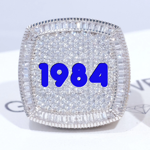 CUSTOM LETTER 3D ICED RING