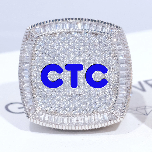 CUSTOM LETTER 3D ICED RING
